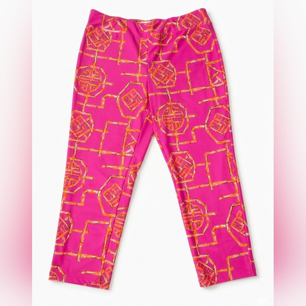 NWOT Jude Connally Lucia Bamboo Lattice Pull On Pants Size L